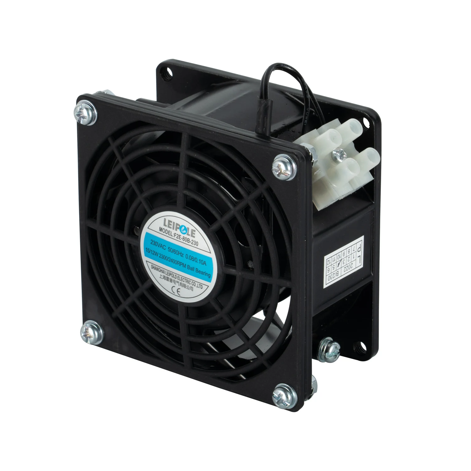 LEIPOLE Compact Cooling Fan 60m³/h (21CFM) F2E-80B-230