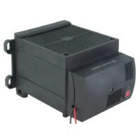 LEIPOLE JRQFS1000BAT PTC cabinet heater with fan, IP20, DIN rail mount, thermostat control, prevents condensation and frost for large industrial enclosures