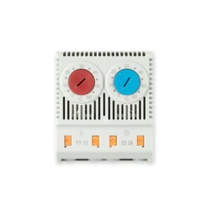 Heating and cooling thermostat