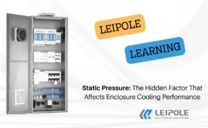 Static pressure leipole enclosure cooling