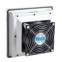 LEIPOLE FKL5524.115 cabinet ventilation fan filter, industrial panel mount, RAL7035 finish, dust filtration enclosure cooling unit