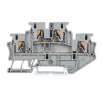 LEIPOLE JPTTB 2.5/JPTTB 2.5-BU double-level feed-through terminal block, screw connection, DIN rail mount