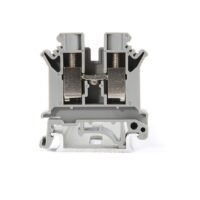 LEIPOLE JUK 10N and JUK 10N-BU high-current screw terminal block, DIN rail mounted, for electrical cabinet power wiring and distribution