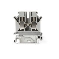 LEIPOLE JUK 6N and JUK 6N-BU modular screw terminal block, DIN rail installation, for industrial control cabinet wiring and power distribution connection