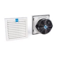 LEIPOLE FKL9923-162.024 fan filter, RAL7035, 204x204mm, DC motor, G4 filter media