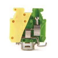 LEIPOLE JMBK 5/E-Z-PE DIN rail mount PE terminal block, screw connection for industrial grounding safety wiring