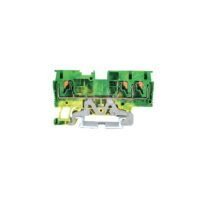LEIPOLE JPT 2.5-TW-PE ground terminal block, screw connection, DIN rail mount, industrial earthing component