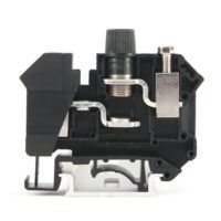 LEIPOLE JUK 10-DREHSI DIN rail fuse terminal block with screw connection for industrial circuit protection