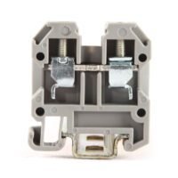 LEIPOLE JXB-4/15 small screw connection terminal block, DIN rail mount, 0.2–4mm² cross section, compact industrial wiring component