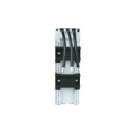 LEIPOLE LP32A63 32A busbar adapter with 6mm² leads, 63mm width, 200mm length, 2 mounting rails
