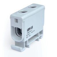 LEIPOLE PDB 160.01 power distribution block, PA66 material, IP20 protection, screw connection type for electrical enclosures