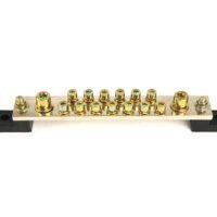 A-5X25/11 poles terminal block, screw connection, 25A rated current, compact multi-position wiring terminal for cabinet installation