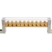 E-6X8/5 terminal block, screw wiring type, 8A rated current, compact design for electrical cabinet internal wiring