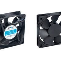 F2E-1225B23VR EC compact cooling fan, 120x120x25.3mm, ball bearing, 230V AC, 120m³/h airflow