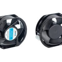 F2E-150B23VRP EC compact fan, 152x171.5x51.5mm, ball bearing, 230V AC, 520m³/h airflow, rotation detection and PWM function