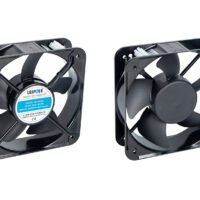 F2E-200B23VRP EC compact fan, 202x202x60.1mm, ball bearing, 230V AC, 800m³/h airflow, rotation detection and PWM function