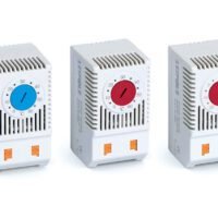 Leipole JSK0011F JSK0011R automatic temperature controller, IP20, CE certified, 0-60°C range, DIN rail mount, 10A/230V switching capacity