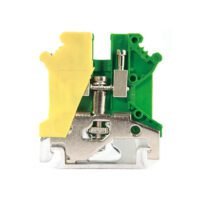 JUSLKG 3 ground terminal block, UL94 V0, screw connection, 34A rated current, 0.2-4mm² wire range
