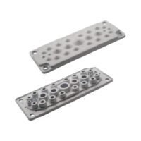 Leipole MC 25 cable entry plate, 25 cable entries, IP65 protection, UL94 V-0 flammability rating, 216x84x24mm