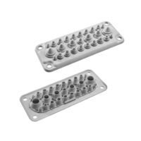 MC 25/27 multi-pin connector, robust structure, safe plug-in connection, suited for internal wiring of electrical equipment