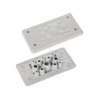 MH10 F 12-1 cable entry plate, IP66, UL94 V0, 107x56x19mm, 12-cable capacity