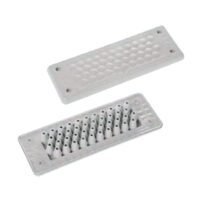 MH24 F 42-1 cable entry plate, IP66, UL94 V0, 154x56x19mm, 42-cable capacity