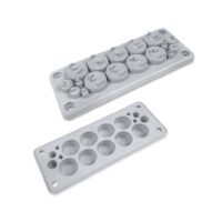 RMC 17 circular industrial connector, firm locking structure, stable electrical connection, fit for automation devices and control cabinet wiring layout