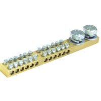 H9X19/26 5015.025 terminal block, screw connection, 19A rated current, 26 poles, widely used for electrical control cabinet wiring