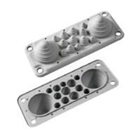 LMC 14 miniature industrial connector, compact plug-in design, secure locking structure, ideal for small equipment and control cabinet wiring connections