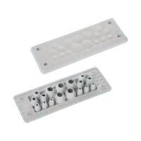 MH24 F 17-2 cable entry plate, IP66, UL94 V0, 154x56x19mm, 17-cable capacity