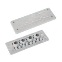 MH24 F 19-1 cable entry plate, IP66, UL94 V0, 154x56x19mm, 19-cable capacity