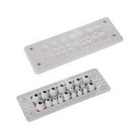MH24 F 23-2 cable entry plate, IP66, UL94 V0, 154x56x19mm, 23-cable capacity