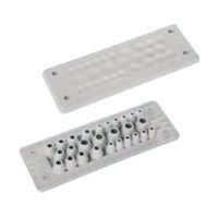 MH24 F 27-1 cable entry plate, IP66, UL94 V0, 154x56x19mm, 27-cable capacity