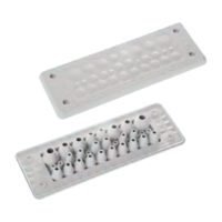 MH24 F 30-3 cable entry plate, IP66, UL94 V0, 154x56x19mm, 30-cable capacity